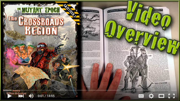 The Crossroads Region Gazetteer book for The Mutant Epoch RPG